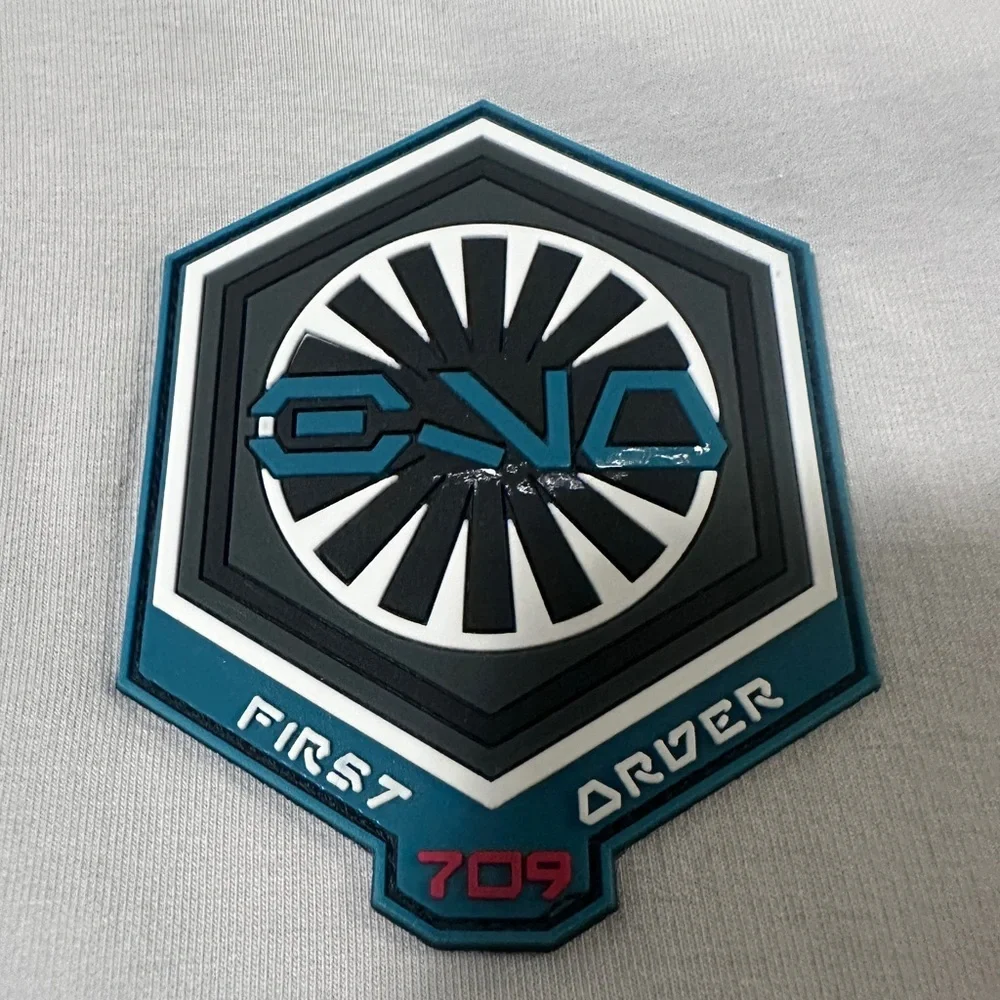 Disney Star Wars Galaxy Edge Mandalorian 709 First Order Gray Hoodie - Picture 4 of 8